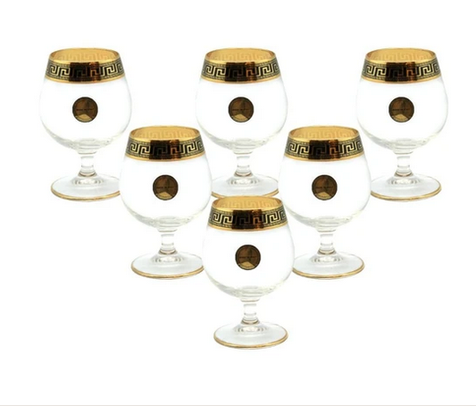 Exklusive Mäander Cognac-Gläser