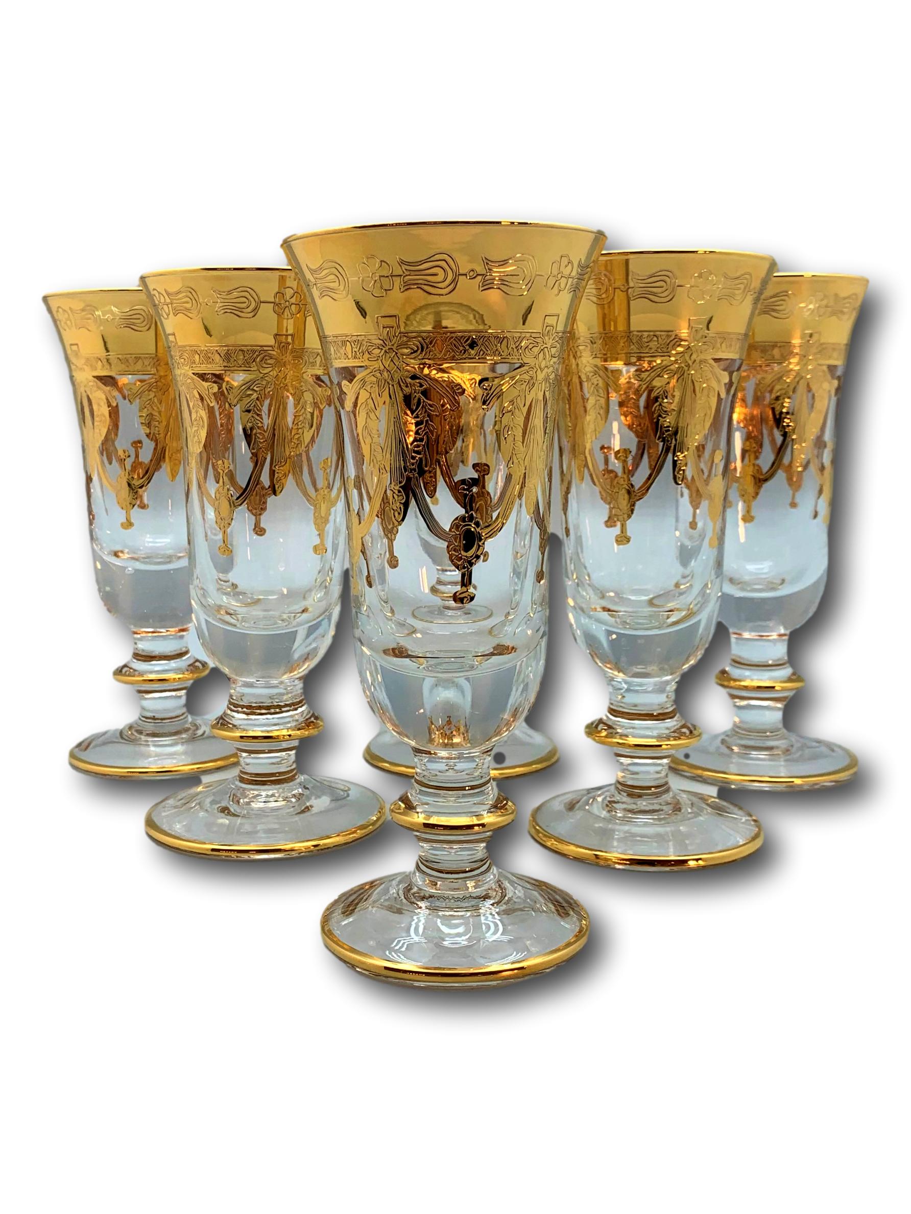 Exclusive Murano sparkling wine glasses