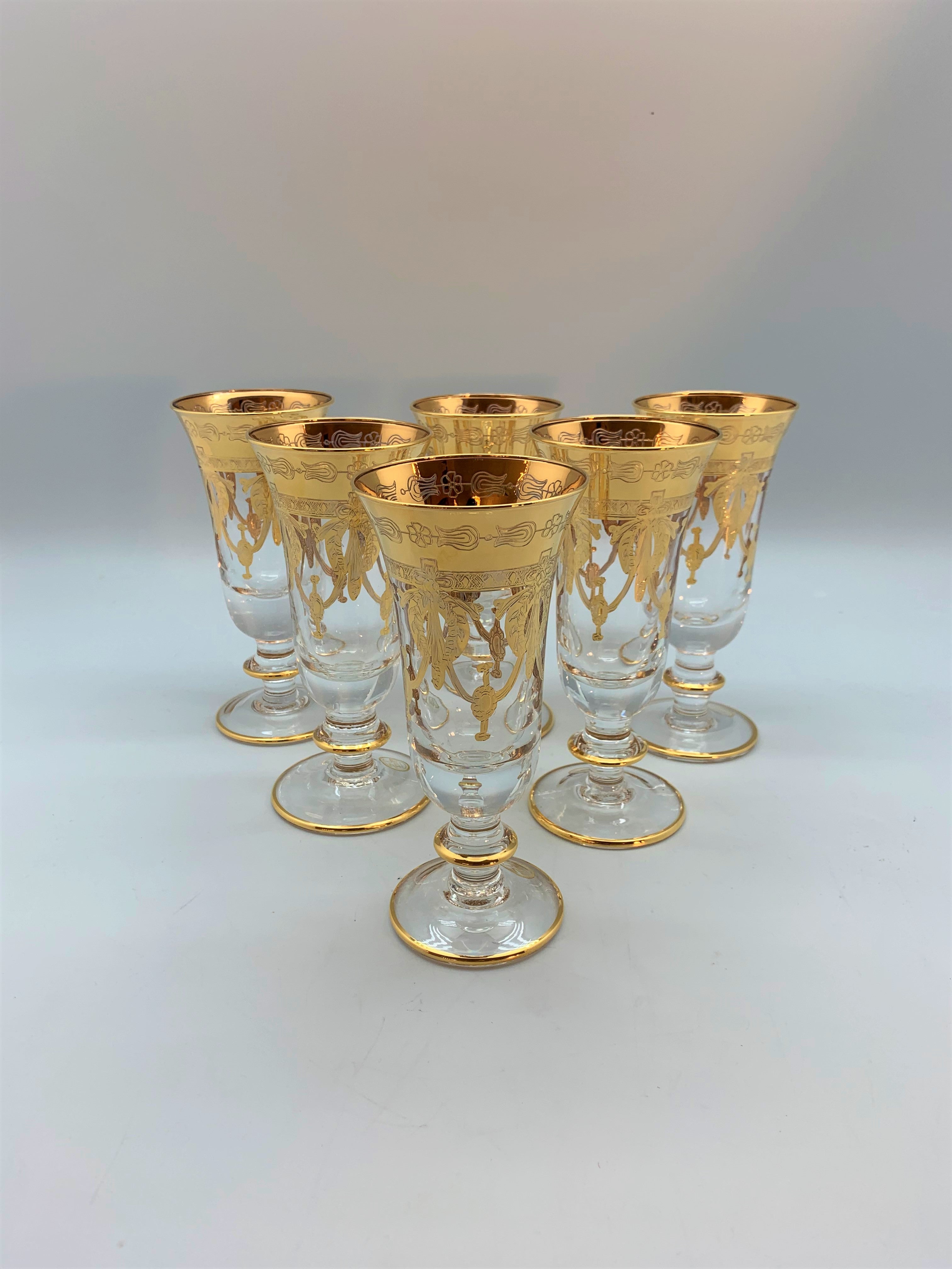 Exclusive Murano sparkling wine glasses