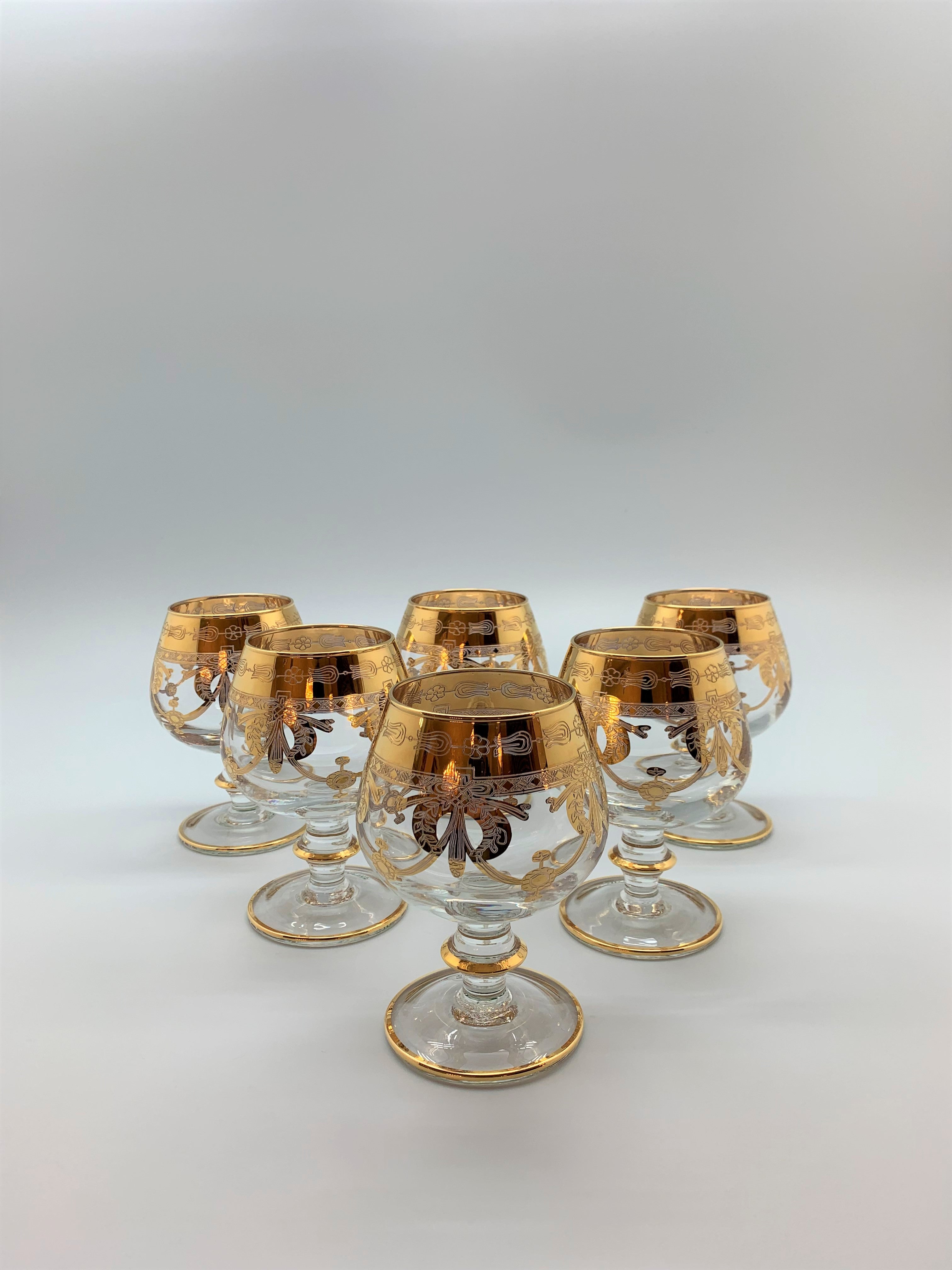Luxury Murano cognac glasses